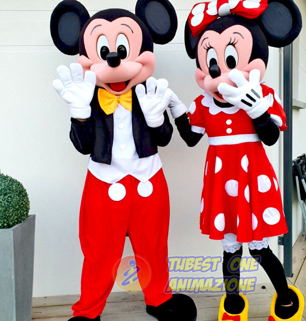 NOLEGGIO MASCOTTE TOPOLINO E MINNIE ALTA QUALITA'