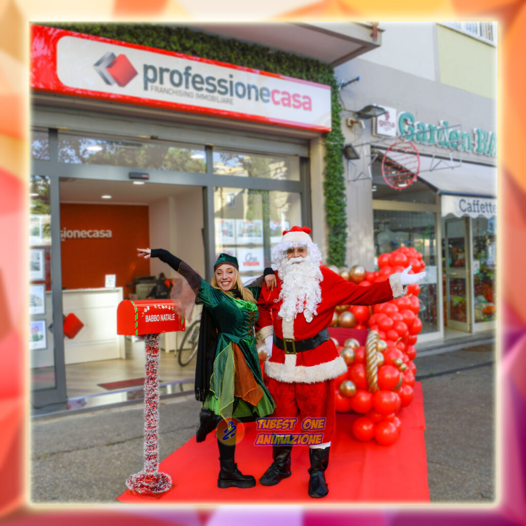 Babbo Natale ed elfi per feste natalizie ed eventi di Natale a Roma