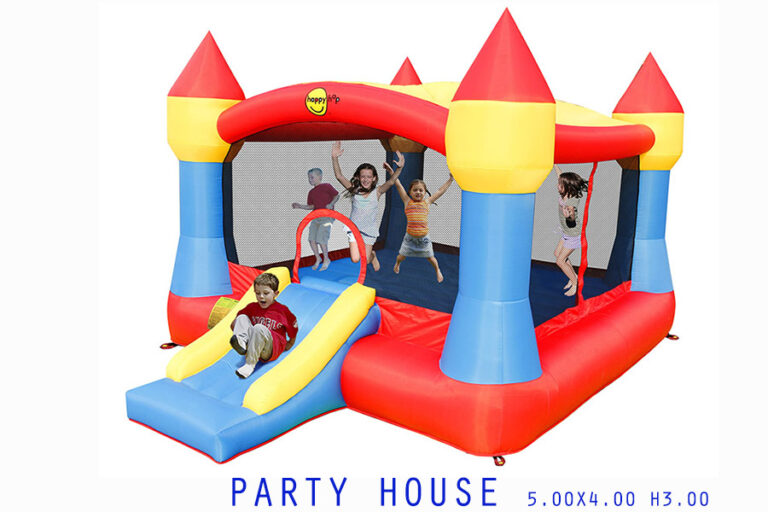 NOLEGGIO GONFIABILE PARTY HOUSE 5X4H3 PER FESTE BAMBINI