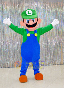noleggio Mascotte Luigi di Supermario per feste ed eventi di carnevale