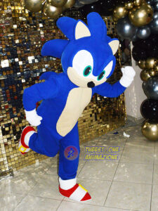noleggio mascotte Sonic per feste ed eventi di carnevale